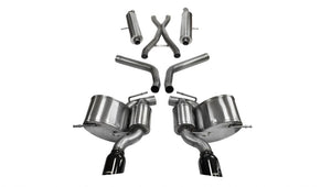 CORSA Performance 14466BLK Corsa 2012-2013 fits Jeep Grand Cherokee 6.4L V8 Black Sport Cat-Back Exhaust