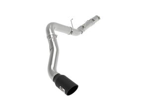 AFE 49-42078-B Bore HD 5in 409SS DPF-Back Exhaust System w/Black Tip 19-20 fits