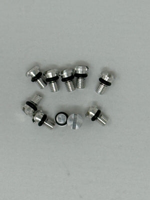 KYB Powersports 110090000510 KYB 90-23 Kaw / Hon / Suz / Yam Front Fork Bleed Bolt w/ O-Ring - Aluminum - 10 Pk