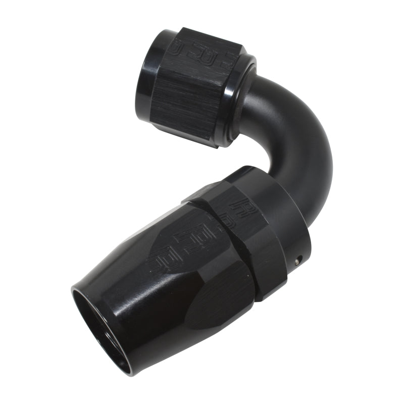 Russell 613415 Performance -8 AN Black 120 Degree Full Flow Swivel Hose End