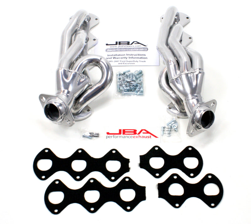 JBA 1670SJS fits Ford 05-10 F-Series 6.8L 3V V10 1-1/2in Primary Silver Ctd Cat4Ward Header