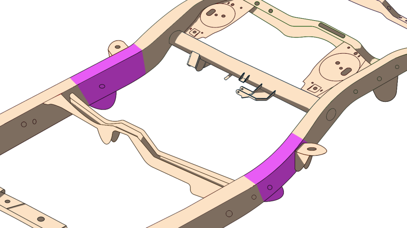 RustBuster RB8421L Rust Buster 4Runner & FJ Cruiser Mid Frame Repair Kit - Left