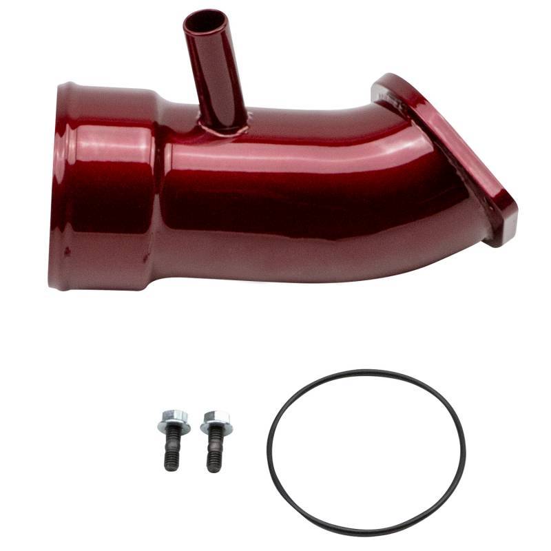 Wehrli WCF100721-BR fits Chevrolet 17-19 6.6L L5P Duramax 3.5in Intake Horn w/PCV Port - Bengal Red