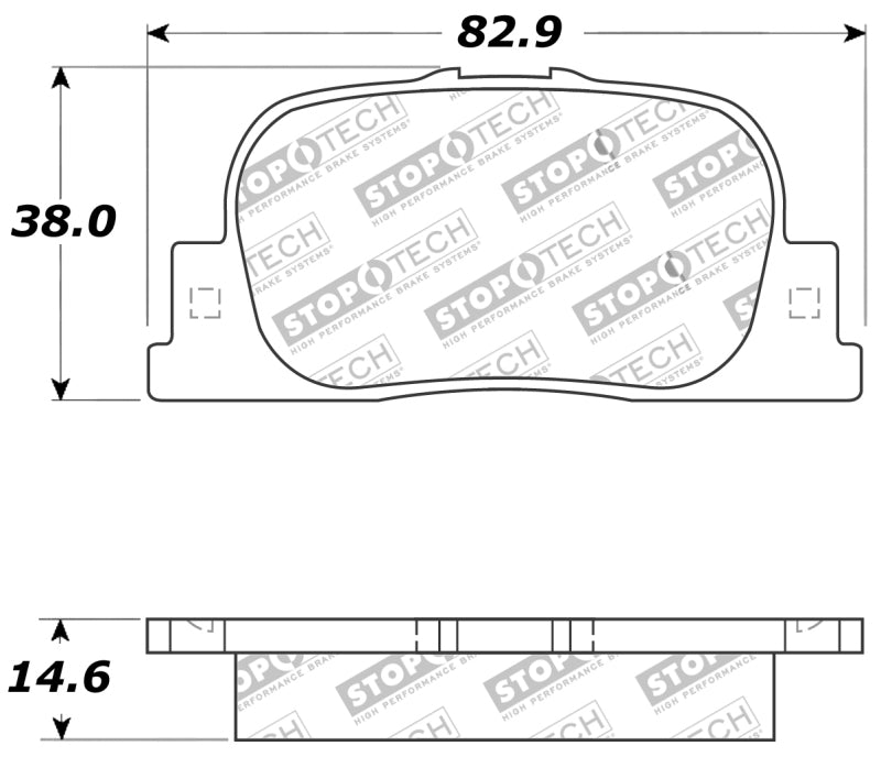 Stoptech 309.0835 Performance 05-08 Scion tC Rear Brake Pads