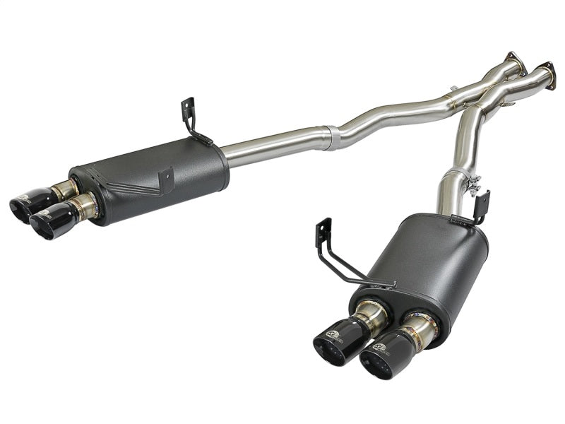 AFE 49-36339-B orce-Xp 2-1/2in 304 SS Cat-Back Exhaust w/ Black Tips 05-08 fits