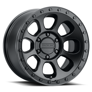 Raceline 961B Bolt 17x9in / 5x127 BP / -12mm Offset / 78.1mm Bore - Satin Black