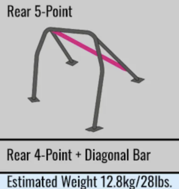 Cusco 289 261 DLHD D1 Chromoly 5-PT Roll Cage fits Subaru Nissan GT-R (R35)S/O/