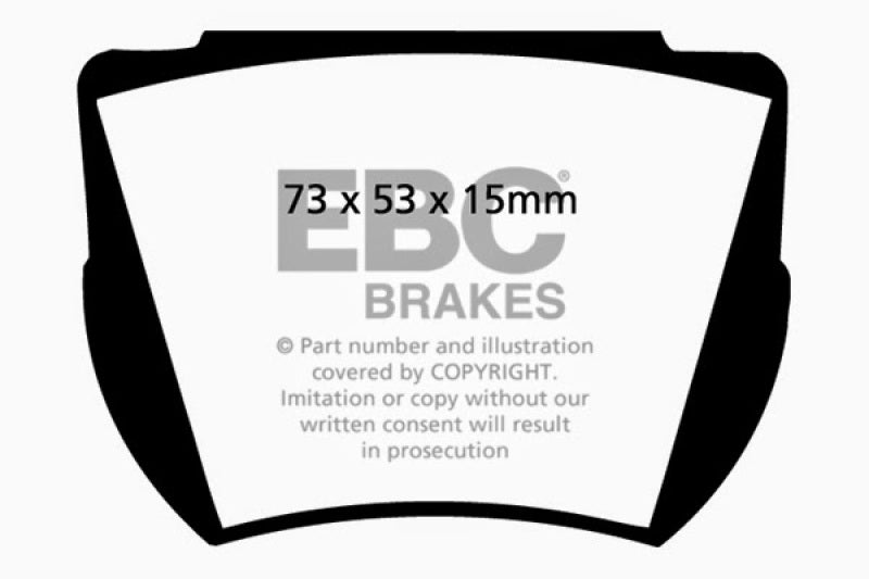 EBC DP2141 fits Aston Martin 59-65 DB4 3.7 Convertible Greenstuff Rear Brake Pads