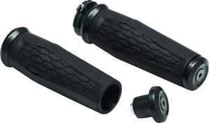 Kuryakyn 5921 Kuryakyn Hex Grips Dual Cable Black