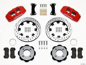 Wilwood 140-11899-DR Dynapro 6 Front Hat Kit 12.19in Drilled Red 2011 Fiesta