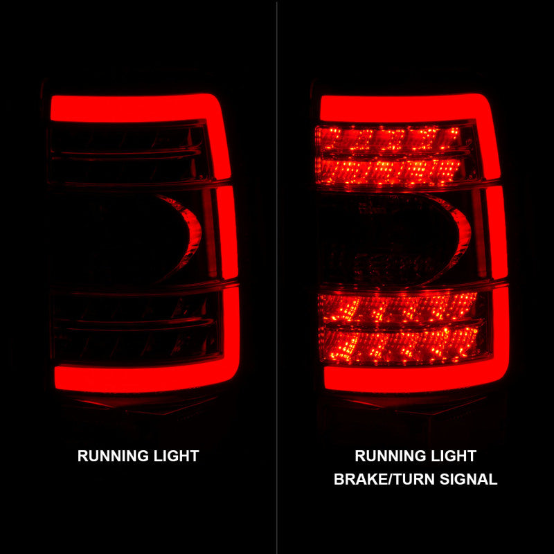 ANZO 311362 2006 fits Chevrolet 00-20 Tahoe LED Tail Lights w/ Clear Lens Black Housing