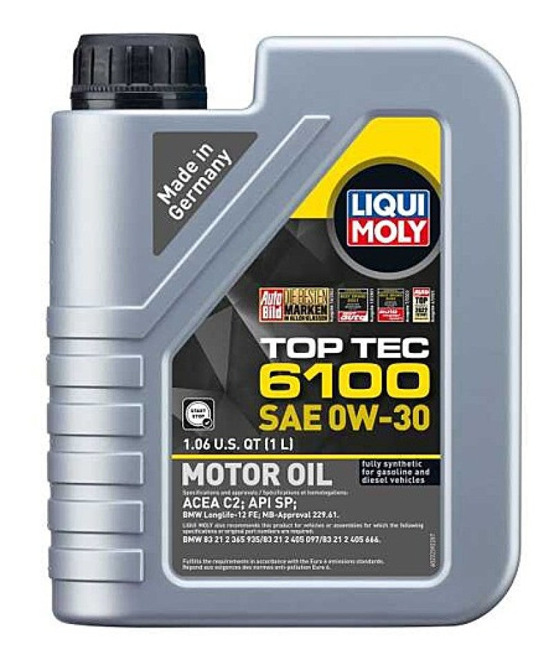 LIQUI MOLY 22239 1L Top Tec 6100 Motor Oil SAE 0W30