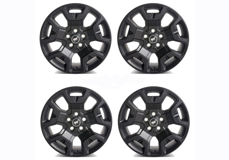 fits Ford Racing M-1007K-S17BSB 2021+ Bronco Sport 17in Low Gloss Black Wheel Kit