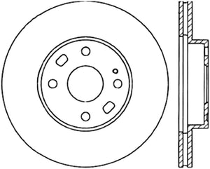 Stoptech 126.45050CSR Power Slot 94-97/99-05 Mazda Miata (01-05 Normal Suspension Only) SportStop Cryo Slotted F