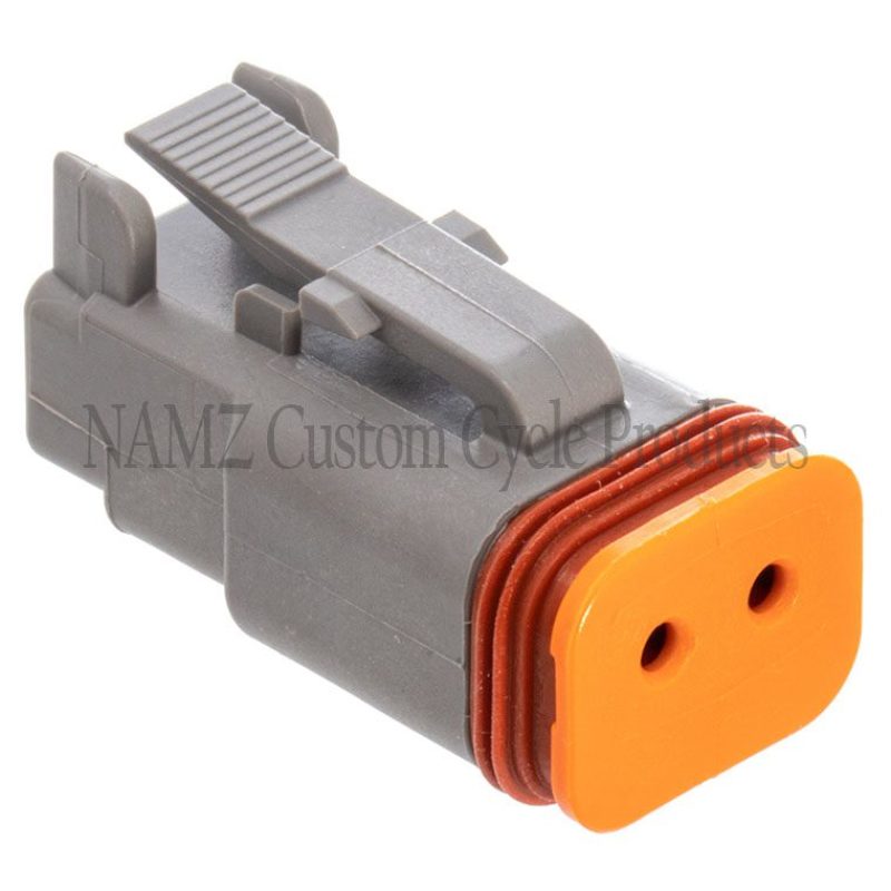 NAMZ DP-2G Deutsch DT Series 2-Wire Plug & Wedgelock - Grey (Repl HD 721GY)