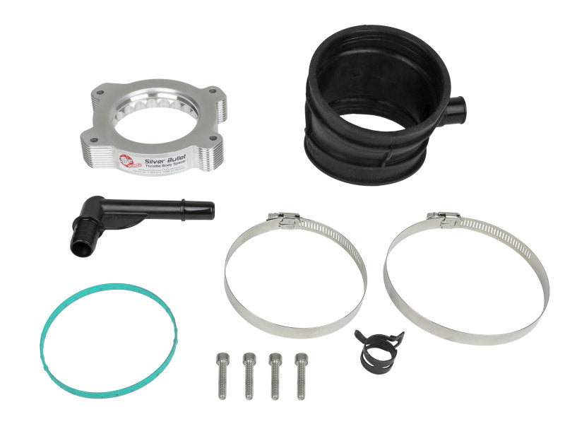 AFE 46-34017 ette C8 Silver Bullet Aluminum Throttle Body Spacer Works w/ Facto