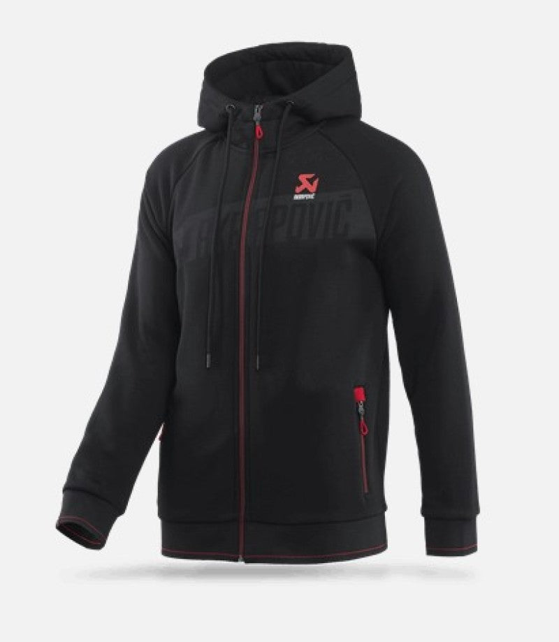 Akrapovic 802055 mens Corpo Zip Hoodie Black - Small