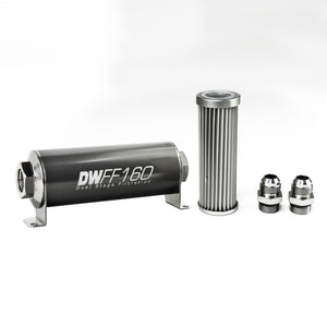 DeatschWerks 8-03-160-005K-10 Stainless Steel 10AN 5 Micron Universal Inline Fu