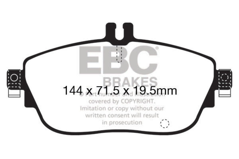 EBC DP22165 13+ fits Mercedes-Benz CLA250 2.0 Turbo Greenstuff Front Brake Pads