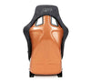 NRG FRP-302BK-SPOOKY FRP-302BK-SPOOKY FRP Bucket Seat Prisma Edition w/ Orange