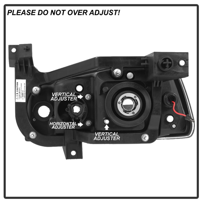 Spyder 5085238 fits Dodge 06-10 Charger Projector Headlights - LED Light Bar -