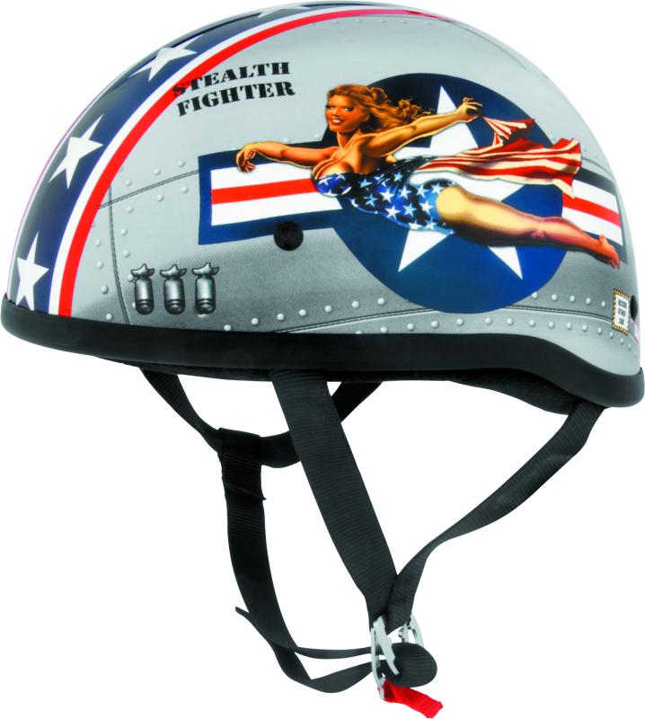 Skid Lid 646953 Skid Lids Bomber Pinup Original Helmet - Large