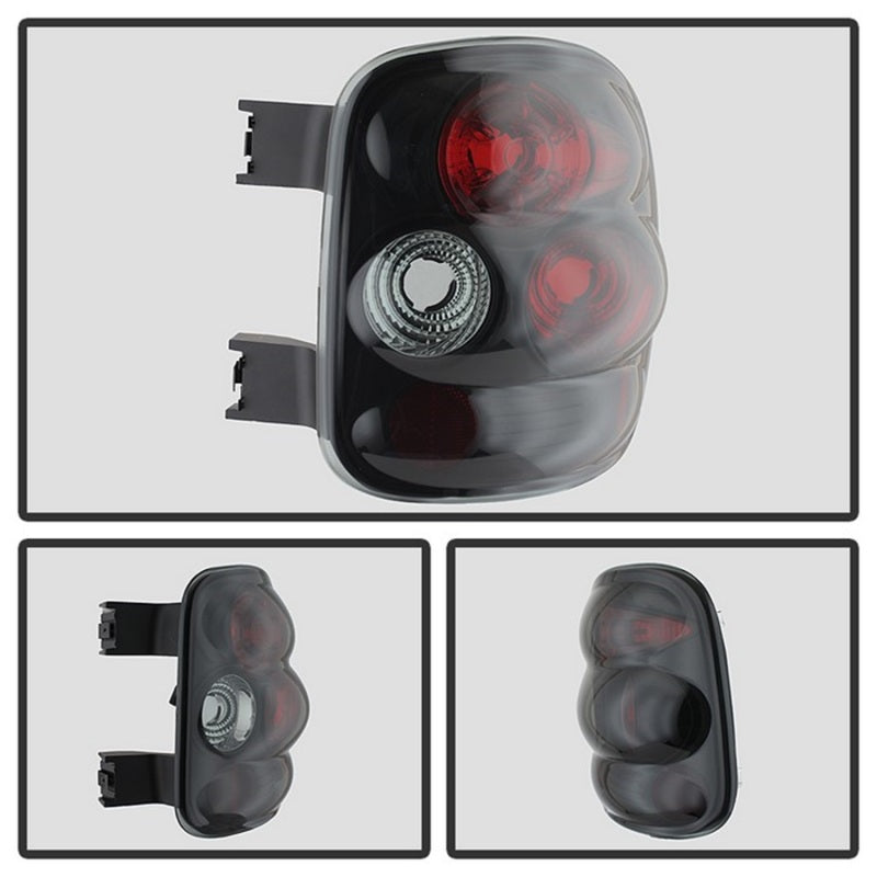 Spyder 5078070 fits Chevy 99-04 Silverado Stepside Euro Style Tail Lights Black