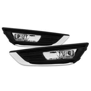 Spyder 5083012 fits Ford 15-20 Focus 2016 OEM Fog Lights W/Switch - Clear FL-FF