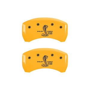 MGP 10010RGT5YL Rear set 2 Caliper Covers Engraved Rear GT500 fits Shelby & Cobr