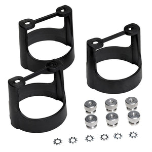 AutoMeter 2230 Autometer 2-1/16in Black Composite Gauge Bracket Kit (3pcs.)