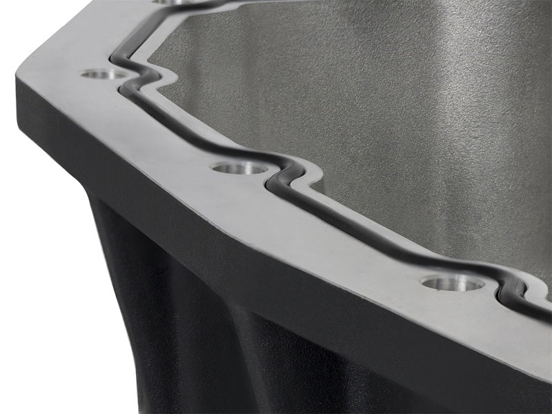AFE 46-70322 ries Engine Oil Pan Black w/Machined Fins; 11-16 fits Ford Powerst