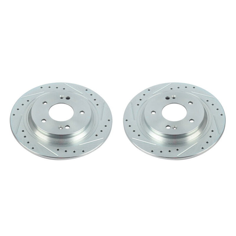 PowerStop fits Hyundai 18-20 Kona Rear Evolution Drilled & Slotted Rotors - Pair