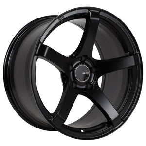 Enkei 476-880-4445BK Kojin 18x8 45mm Offset 5x112 Bolt Pattern 72.6mm Bore Dia Matte Black Wheel