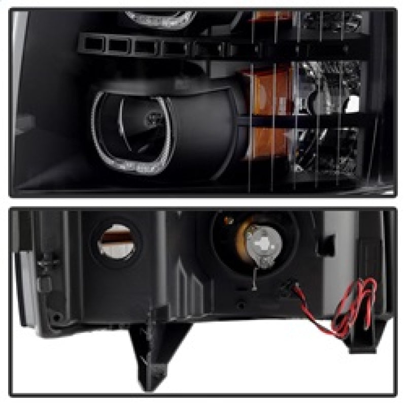 9032189 Xtune fits Chevy 07-13 Silverado 1500/2500/3500 LED Halo Projector Hea