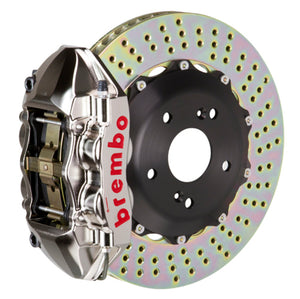Brembo 2P1.6009AR Brembo 99-05 S2000 Rear GTR BBK 4 Piston Billet328x28 2pc Rotor Drilled- Nickel Plated