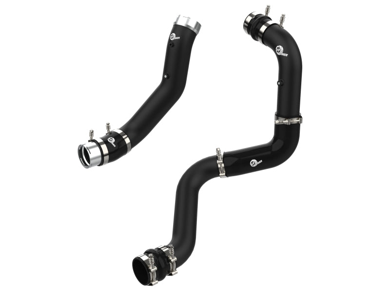 AFE 46-20444-B unner Black 3in Aluminum Charge Pipe Kit 20-21 fits GM Diesel Tr
