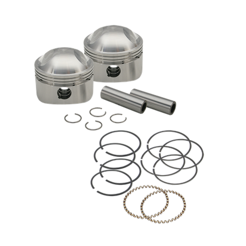 S&S 106-5780 Cycle 36-84 BT 3-7/16in x Up To 4-3/4in Stroke HC Piston Set - .070