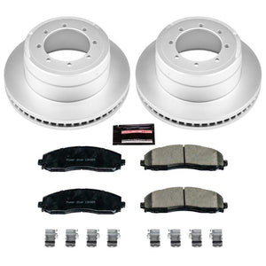 Power Stop CRK6406 13-16 fits Ford F-450 Super Duty Rear Z17 Coated Brake Kit