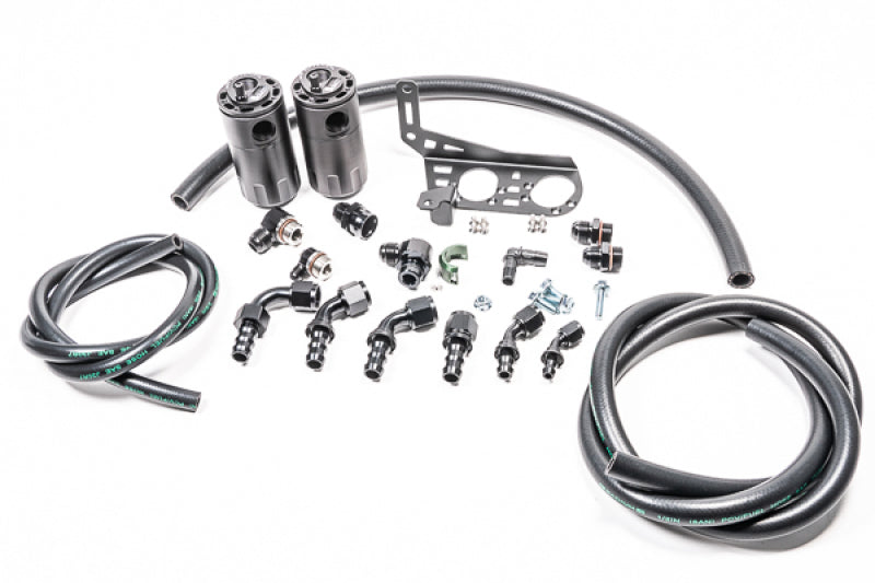 Radium Engineering 20-0859-FL Dual Catch Can Kit Gallardo LP Fluid Lock