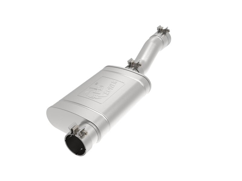 AFE 49C44121  GT Series 409 Stainless Steel Muffler Upgrade Pipe fits GM Silver