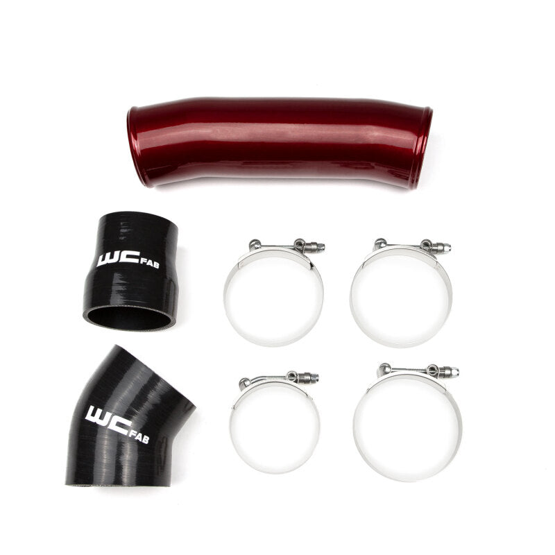 Wehrli 98.5-02 Cummins 5.9L Passenger Side 3.5in Intercooler Pipe - Bengal Silver
