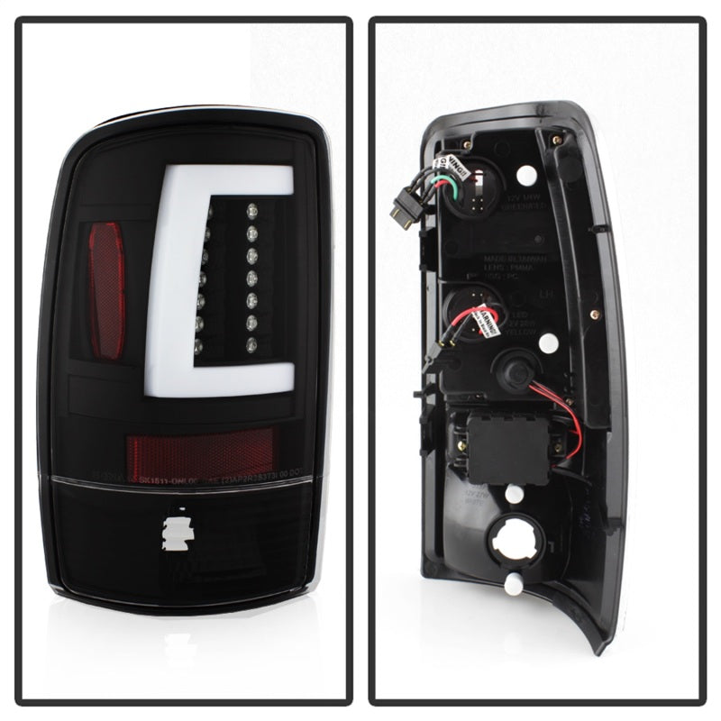 Spyder 5084149 fits GMC 00-06 Yukon/Yukon XL V2 Light Bar LED Tail Lights - Bla