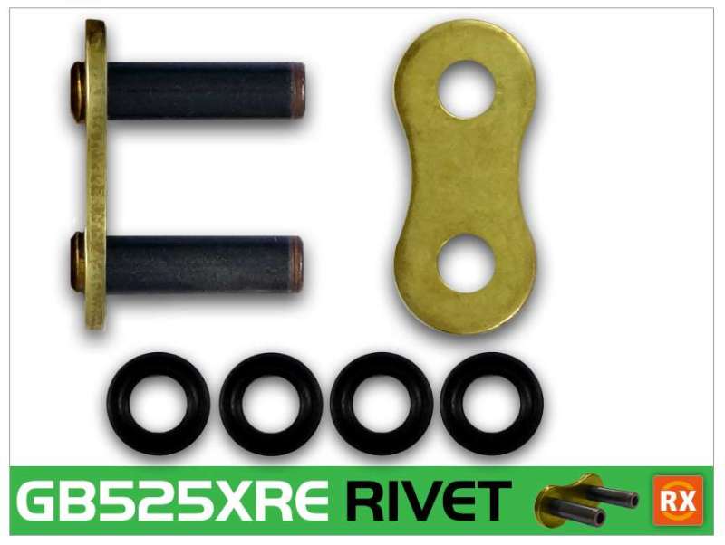 RK Chain GB525XRE-RL GB525XRE-RIVET - Gold
