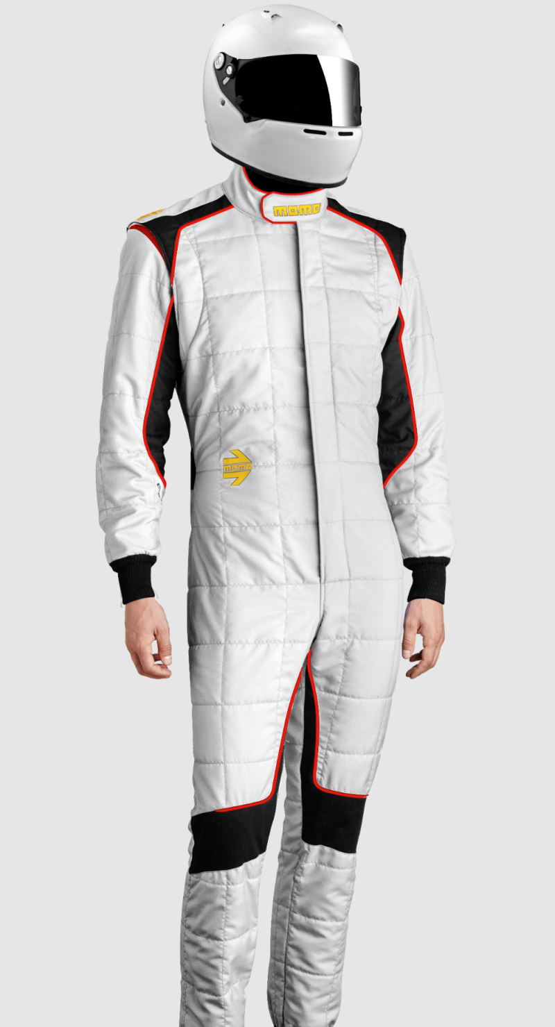 Momo TUCOEVOWHT48 Corsa Evo Driver Suits Size 48 (SFI 3.2A/5/FIA 8856-2000)-White