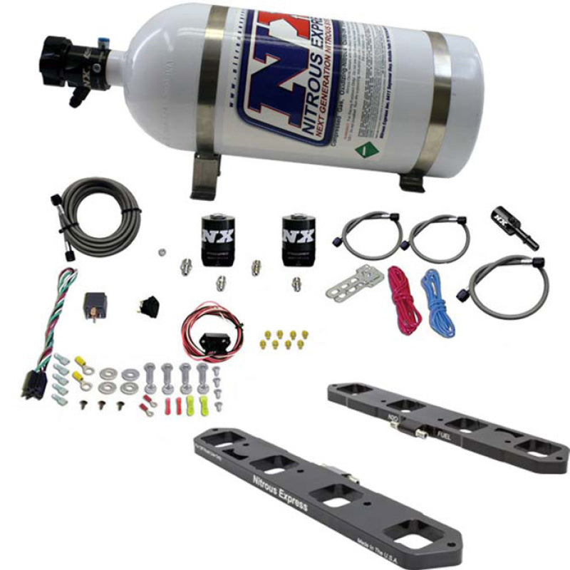 Nitrous 20958-10 Express Dodge/Ram 5.7L/6.1L/6.4L Hemi Direct Port Plate System w/10lb Bottle