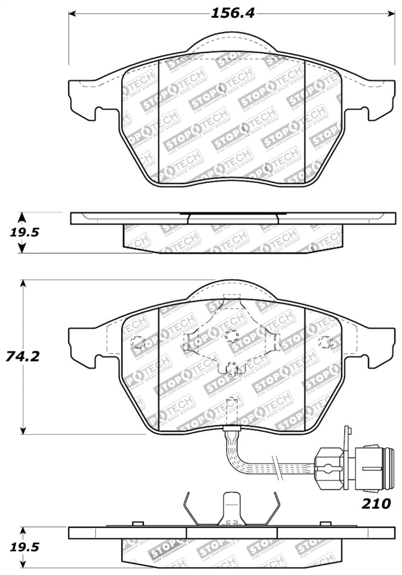 Stoptech 309.0555 Performance Brake Pads