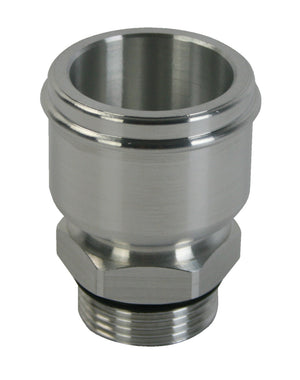 Moroso 63523 Electric Water Pump Hose Adapter -16An to 1-3/4in Hose - Raw Alumin