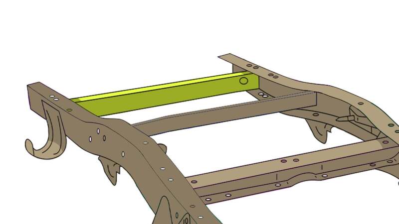 RustBuster RB7361 Spare Tire Crossmember