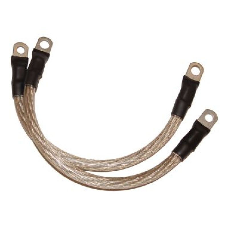 NAMZ NBC-C17 Battery Cables 17in. Clear (1/4in. & 5/16in. Lugs) - Pair