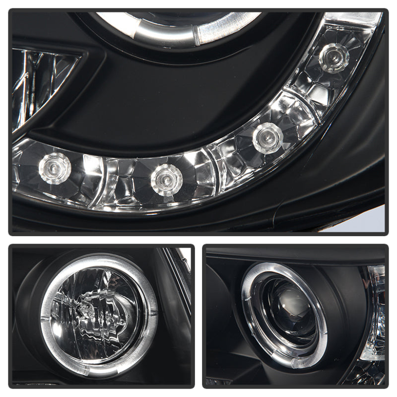 Spyder 5078650 fits Toyota 05-11 Tacoma Projector Headlights LED Halo LED Blk S